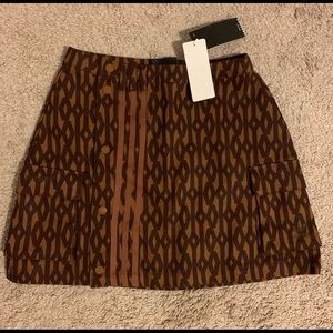 Ivy (Icy) Park Brown Monogram Skirt